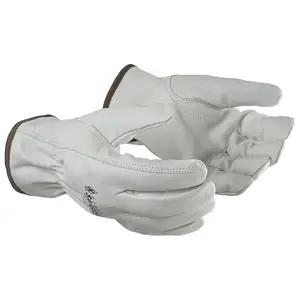 J. J. KellerĀ® SAFEGEARĀ® Regular Grade Cowhide Leather Driver Gloves with Keystone Thumb
