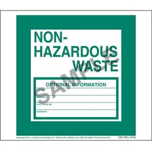 Non-Hazardous Waste Labels