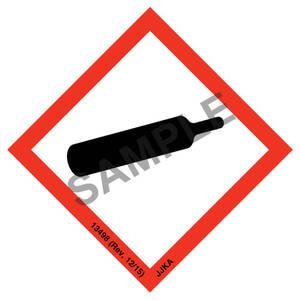 GHS Pictogram Labels - Gas Cylinder