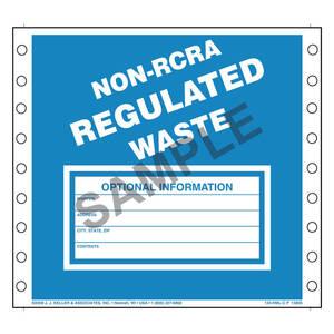 Non-RCRA Regulated Waste Labels