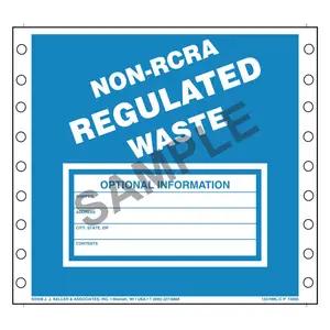 Non-RCRA Regulated Waste Labels