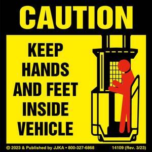 Forklift (Standing) 3-Point Contact Label