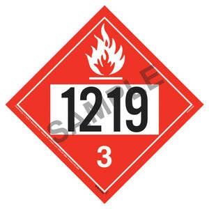 1219 Placard - Class 3 Flammable Liquid