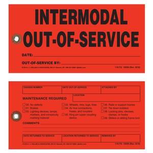 Intermodal Out-of-Service Tag