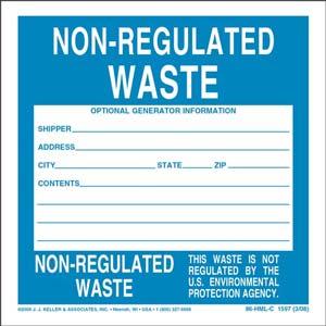 Non-Regulated Waste Labels