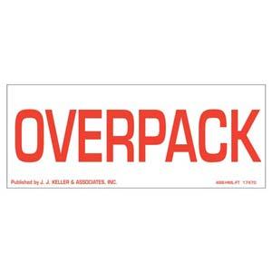 Overpack Package Marking - Paper, Red Ink