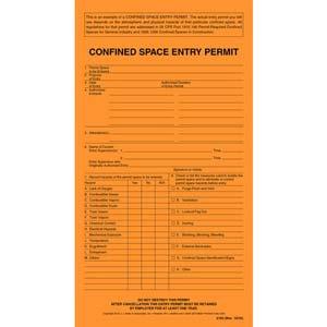 Confined Space Entry Permit "Example"