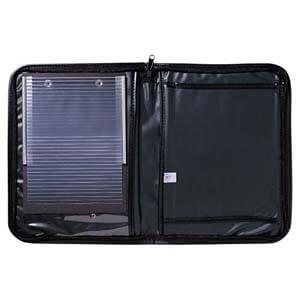 Vinyl Oversize Log Book Holder With Flip-File