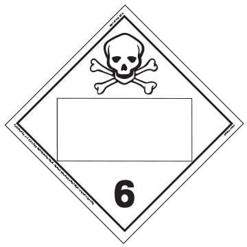 Division 6.1 Poison Placard - Blank