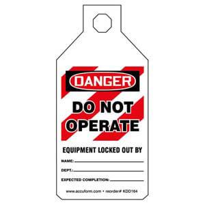 STOPOUT® Tab Tags - Danger Do Not Operate