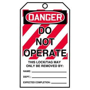 STOPOUT® Tags By-The-Roll - Danger Do Not Operate