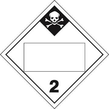 Division 2.3 Inhalation Hazard Placard - Blank