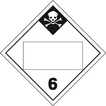 Division 6.1 Inhalation Hazard Placard - Blank
