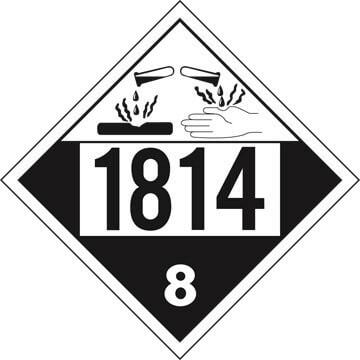 1814 Placard - Class 8 Corrosive