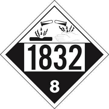 1832 Placard - Class 8 Corrosive
