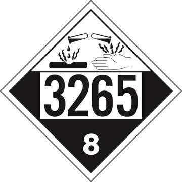 3265 Placard - Class 8 Corrosive