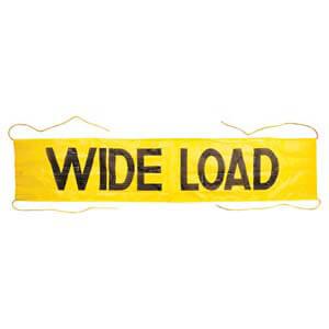 Mesh Wide Load Banner w/ Ropes Sewn In