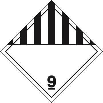 Class 9 Miscellaneous Placard - Worded