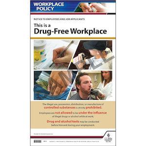 Drug Free Workplace Policy Poster