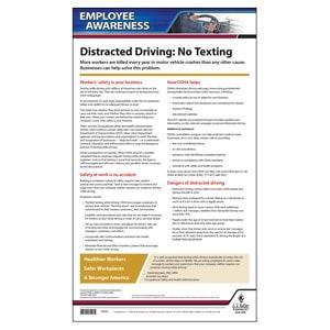 Distracted Driving Employee Awareness Poster