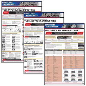 Employee Awareness Posters - OSHA Tire Mount Poster Kit OSHA 3401-3403