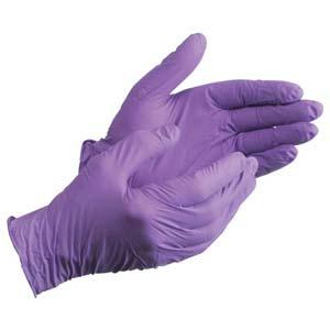 Purple Powder-Free Nitrile Exam Gloves