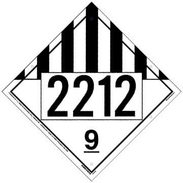 2212 Placard - Class 9 Miscellaneous