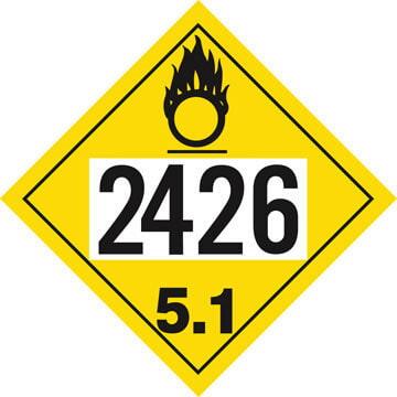 2426 Placard - Division 5.1 Oxidizer
