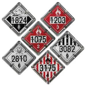 Numer-All™ Flip Placard - 6 Legend, Unpainted Back Plate