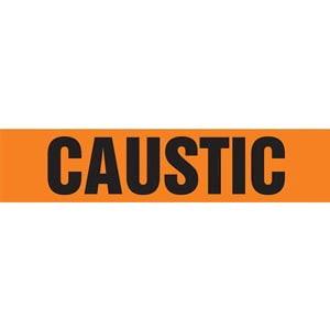 Caustic Pipe Marker - ASME/ANSI