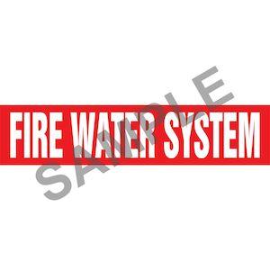 Fire Water System Pipe Marker - ASME/ANSI