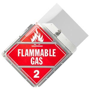 Heavy-Duty Riveted Aluminum Placard Holder with Placard Shield