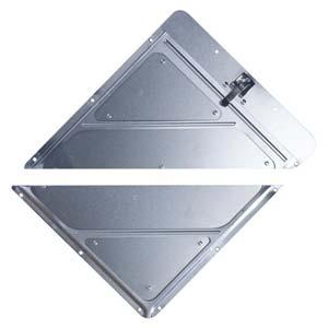 Rivetless Split Aluminum Placard Holder w/Back Plate