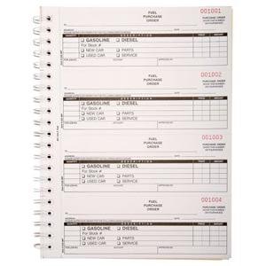 Fuel Purchase Order Book, Carbonless โ Stock