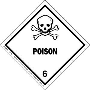Class 6 Poison Labels