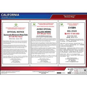 California / Sunnyvale Minimum Wage Poster
