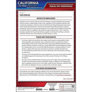 California / San Diego Equal Pay Ordinance Poster