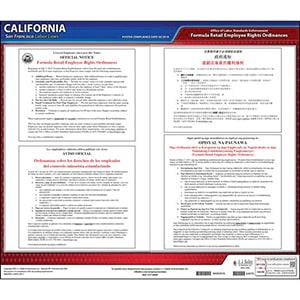 California / San Francisco Formula Retail Bill Of Rights Poster