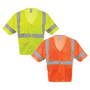 J. J. Keller® SAFEGEAR® Safety Vest Type R Class 3 - Zipper Closure