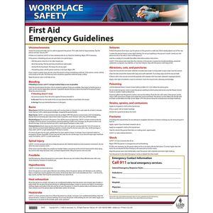 First Aid Guidelines Instructional Chart