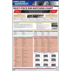 Employee Awareness Poster Multi-Piece Rim-Matching Chart OSHA 3403