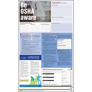 Federal Safety Poster - Be OSHA Aware