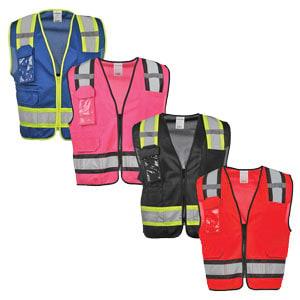 J. J. Keller® SAFEGEAR® Colored Safety Vest - Zipper Closure