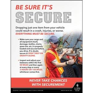 Be Sure It's Secure - Motor Carrier Safety Poster