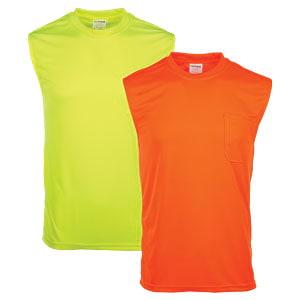 J. J. Keller® SAFEGEAR® Hi-Vis Non-Certified Sleeveless T-Shirt With Pocket