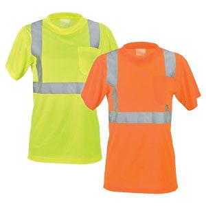 J. J. Keller® SAFEGEAR® Women’s Fit Hi-Vis Type R Class 2 T-Shirt with Pocket