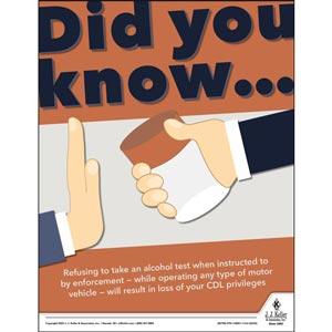Did You Know - Driver Awareness Safety Poster