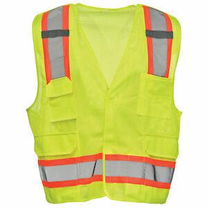 J. J. Keller® SAFEGEAR® 5-point Breakaway Surveyor Vest Type R Class 2