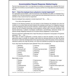 Medical Inquiry Accommodation Form