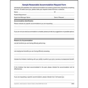 Disability Accommodation Request Form